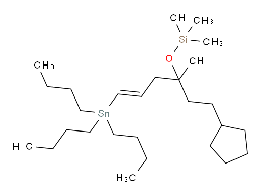 (E)-((1-环戊基-3-甲基-6-(三丁基锡基)己-5-烯-3-氧基))三甲基硅烷