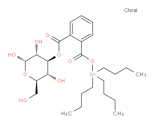 tributylstannyl ((2S,3R,4S,5R,6R)-2,3,5-trihydroxy-6-(hydroxymethyl)tetrahydro-2H-pyran-4-yl) phthalate
