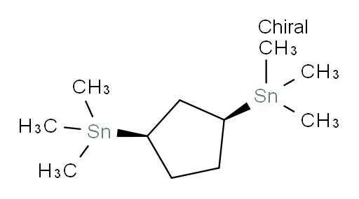 (1R,3S)-1,3-双(三甲基锡基)环戊烷