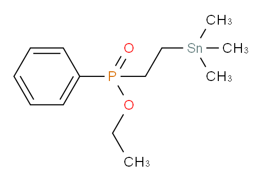 ethyl phenyl(2-(trimethylstannyl)ethyl)phosphinate
