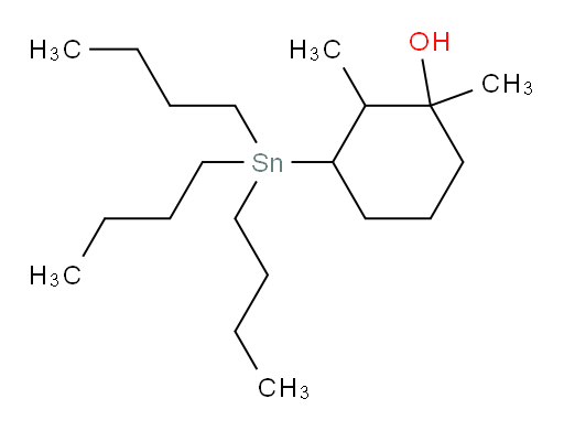 1,2-dimethyl-3-(tributylstannyl)cyclohexanol