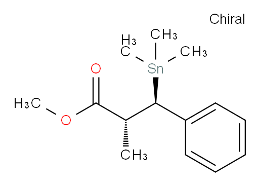 (2R,3R)-methyl 2-methyl-3-phenyl-3-(trimethylstannyl)propanoate