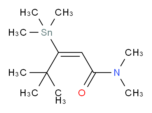(E)-N,N,4,4-tetramethyl-3-(trimethylstannyl)pent-2-enamide