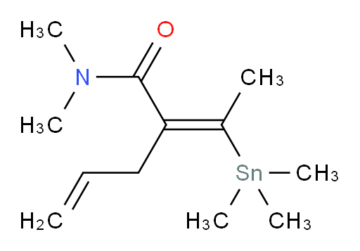 (E)-N,N-dimethyl-2-(1-(trimethylstannyl)ethylidene)pent-4-enamide