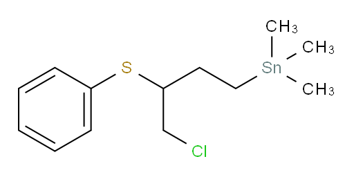 (4-chloro-3-(phenylthio)butyl)trimethylstannane
