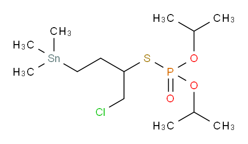 S-(1-氯-4-(三甲基锡基)丁-2-基) O,O-二异丙基 硫代膦酸酯