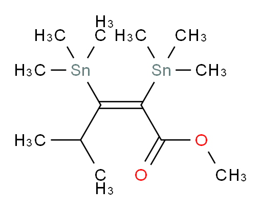 (Z)-methyl 4-methyl-2,3-bis(trimethylstannyl)pent-2-enoate