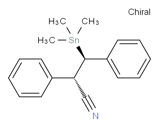 (2S,3R)-2,3-diphenyl-3-(trimethylstannyl)propanenitrile