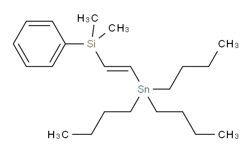 (E)-dimethyl(phenyl)(2-(tributylstannyl)vinyl)silane