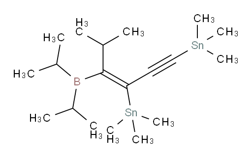 (E)-(4-(diisopropylboryl)-5-methylhex-3-en-1-yne-1,3-diyl)bis(trimethylstannane)