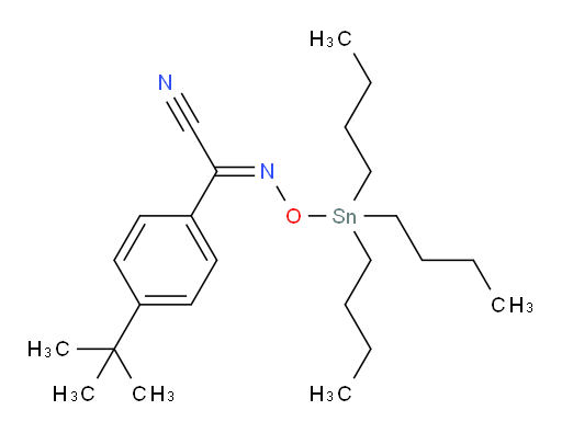(E)-4-(tert-butyl)-N-((tributylstannyl)oxy)benzimidoyl cyanide