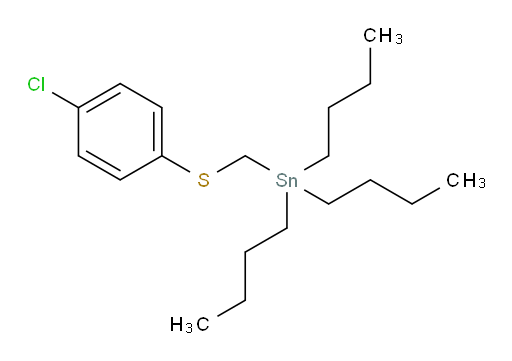 tributyl(((4-chlorophenyl)thio)methyl)stannane