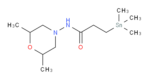 N-(2,6-dimethylmorpholino)-3-(trimethylstannyl)propanamide