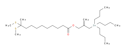 2-((tributylstannyl)methyl)allyl 10,10-bis(methylthio)undecanoate
