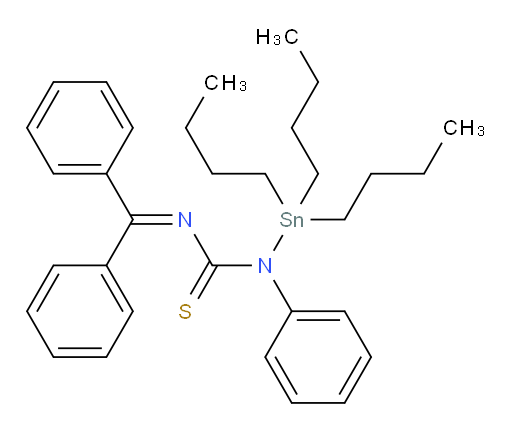 3-(diphenylmethylene)-1-phenyl-1-(tributylstannyl)thiourea