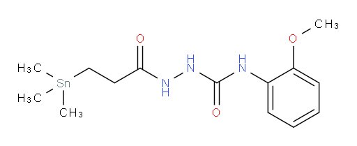 N-(2-甲氧基苯基)-2-(3-(三甲基锡基)丙酰)肼甲酰胺