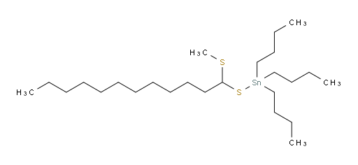 tributyl((1-(methylthio)dodecyl)thio)stannane