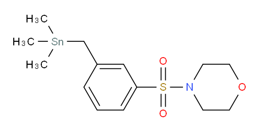 4-((3-((trimethylstannyl)methyl)phenyl)sulfonyl)morpholine