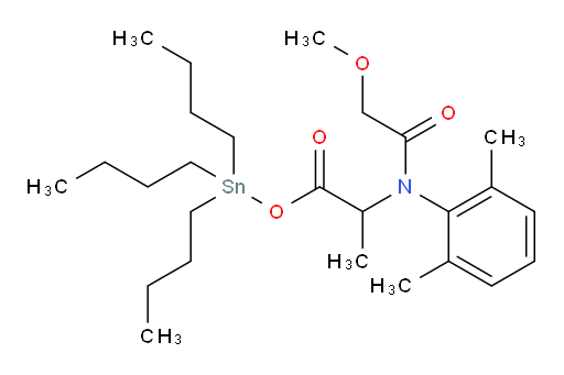 三丁基锡基 2-(N-(2,6-二甲基苯基)-2-甲氧基乙酰胺基)丙酸酯