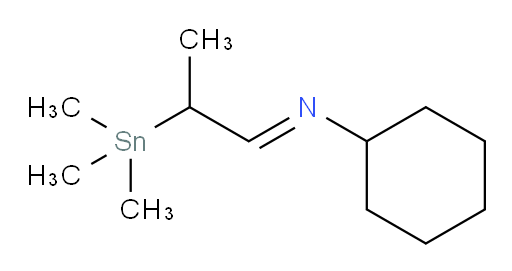 (E)-N-(2-(trimethylstannyl)propylidene)cyclohexanamine