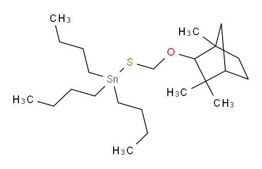 tributyl((((1,3,3-trimethylbicyclo[2.2.1]heptan-2-yl)oxy)methyl)thio)stannane