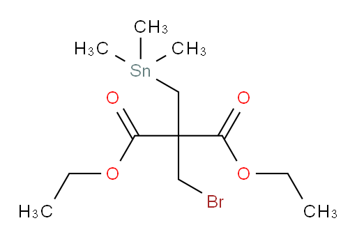 diethyl 2-(bromomethyl)-2-((trimethylstannyl)methyl)malonate