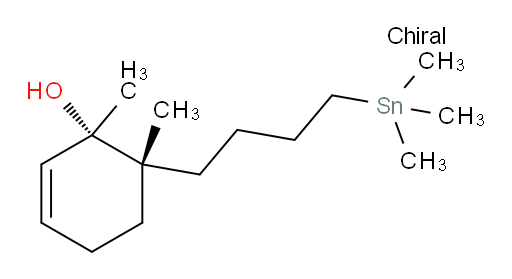 (1S,6R)-1,6-dimethyl-6-(4-(trimethylstannyl)butyl)cyclohex-2-enol