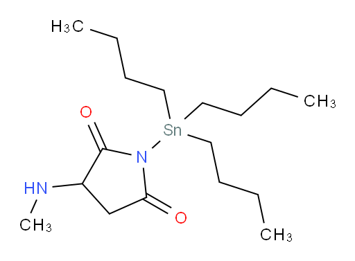 3-(methylamino)-1-(tributylstannyl)pyrrolidine-2,5-dione