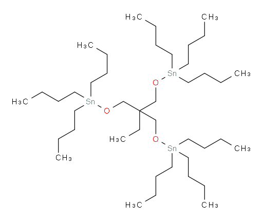 5,5,11,11-tetrabutyl-8-ethyl-8-(((tributylstannyl)oxy)methyl)-6,10-dioxa-5,11-distannapentadecane