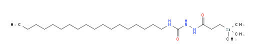 N-octadecyl-2-(3-(trimethylstannyl)propanoyl)hydrazinecarboxamide