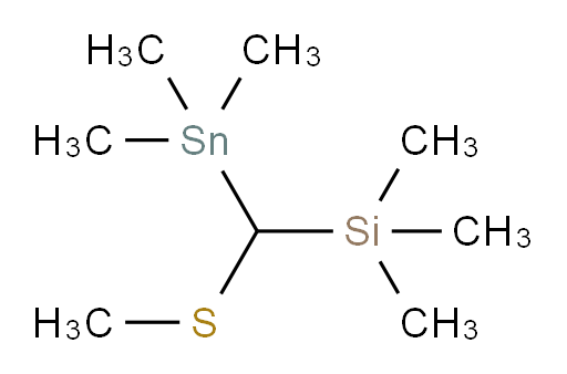 trimethyl((methylthio)(trimethylstannyl)methyl)silane