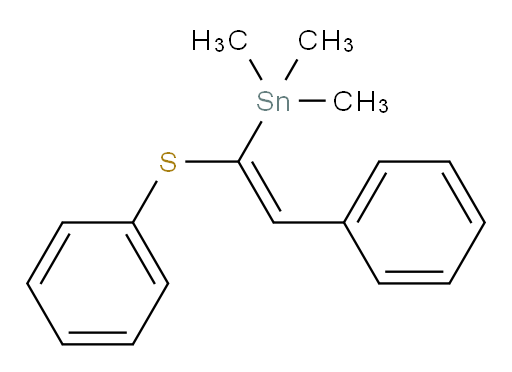 (Z)-trimethyl(2-phenyl-1-(phenylthio)vinyl)stannane