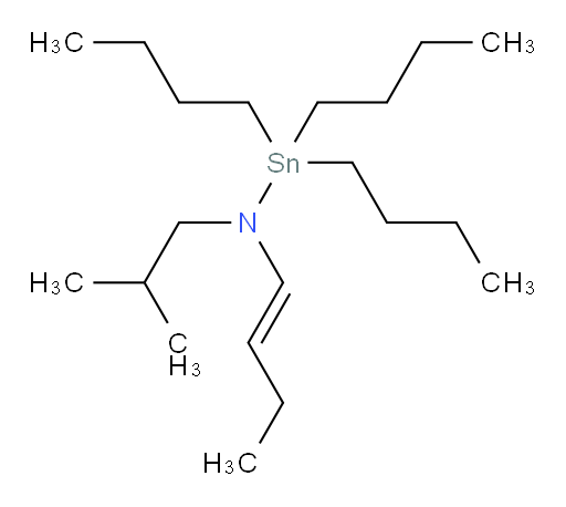 (E)-N-(but-1-en-1-yl)-1,1,1-tributyl-N-isobutylstannanamine