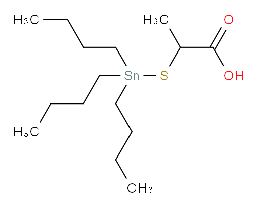 2-((tributylstannyl)thio)propanoic acid