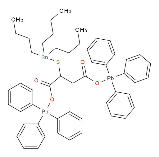 bis(triphenylplumbyl) 2-((tributylstannyl)thio)succinate