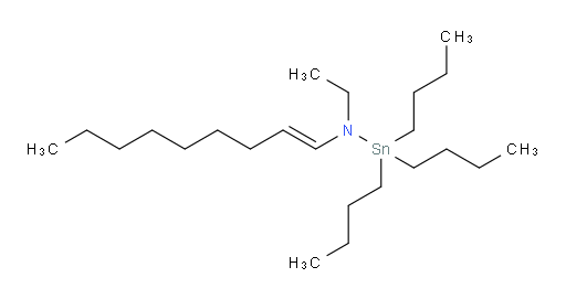 (E)-1,1,1-tributyl-N-ethyl-N-(non-1-en-1-yl)stannanamine