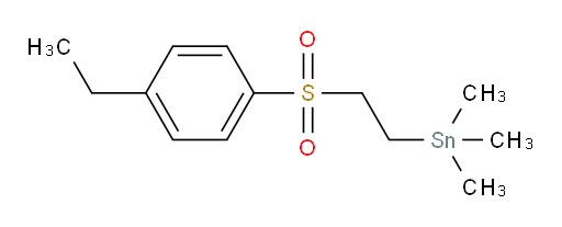 (2-((4-ethylphenyl)sulfonyl)ethyl)trimethylstannane