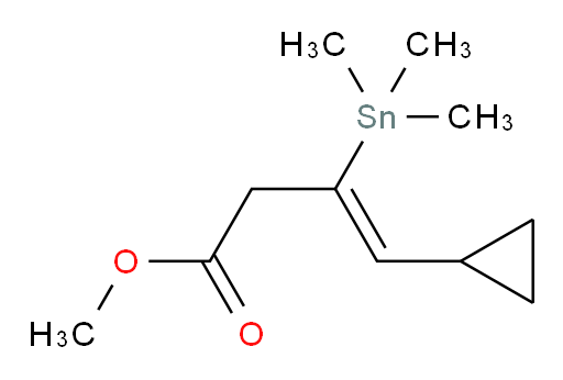 (Z)-methyl 4-cyclopropyl-3-(trimethylstannyl)but-3-enoate