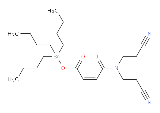 (Z)-tributylstannyl 4-(bis(2-cyanoethyl)amino)-4-oxobut-2-enoate
