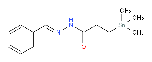 (E)-N'-benzylidene-3-(trimethylstannyl)propanehydrazide