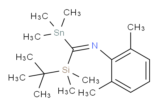 (E)-N-((tert-butyldimethylsilyl)(trimethylstannyl)methylene)-2,6-dimethylaniline