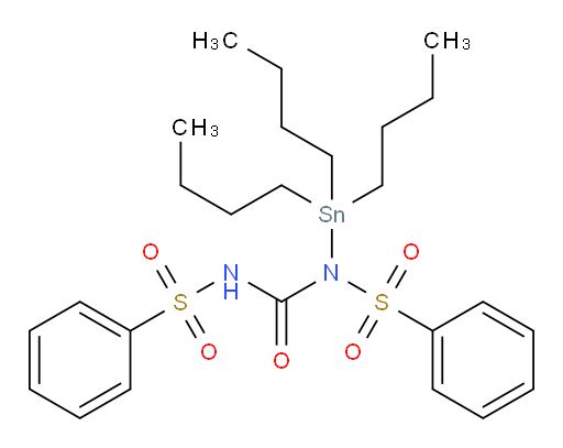 N-((phenylsulfonyl)carbamoyl)-N-(tributylstannyl)benzenesulfonamide