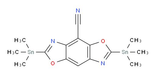 2,6-bis(trimethylstannyl)benzo[1,2-d:4,5-d']bis(oxazole)-4-carbonitrile
