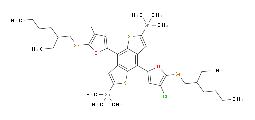 (4,8-双(4-氯-5-((2-乙基己基)硒基)呋喃-2-基)苯并[1,2-b:4,5-b']二噻吩-2,6-二基)双(三甲基锡烷)
