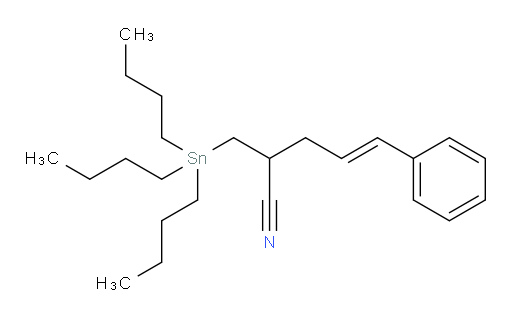 (E)-5-phenyl-2-((tributylstannyl)methyl)pent-4-enenitrile
