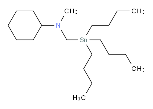 N-methyl-N-((tributylstannyl)methyl)cyclohexanamine