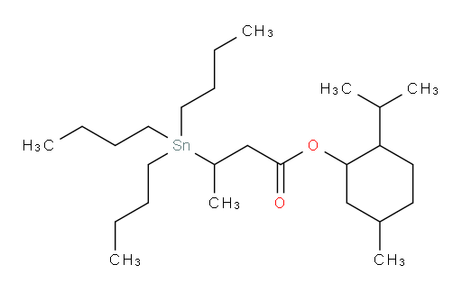 2-isopropyl-5-methylcyclohexyl 3-(tributylstannyl)butanoate
