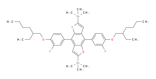 (4,8-bis(4-((2-ethylhexyl)oxy)-3-fluorophenyl)thieno[2,3-f]benzofuran-2,6-diyl)bis(trimethylstannane)