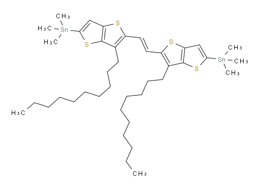 (E)-1,2-bis(3-decyl-5-(trimethylstannyl)thieno[3,2-b]thiophen-2-yl)ethene