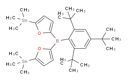 (5,5'-((2,4,6-tri-tert-butylphenyl)boranediyl)bis(furan-5,2-diyl))bis(trimethylstannane)